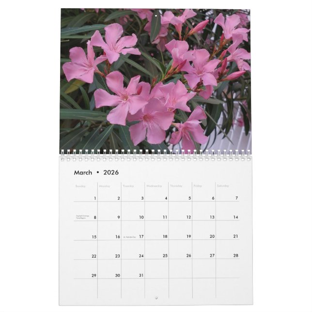 Blume Fotografie Kalender (Mär 2026)