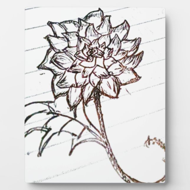 Blume Fotoplatte (Vorderseite)