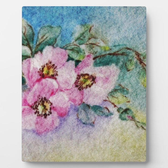 Blume Fotoplatte (Vorderseite)