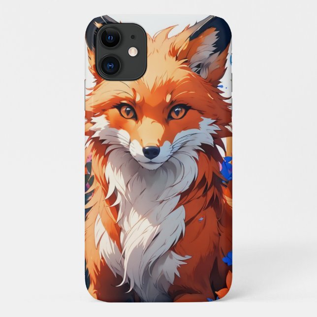 Blume Fox Case-Mate iPhone Hülle (Rückseite)