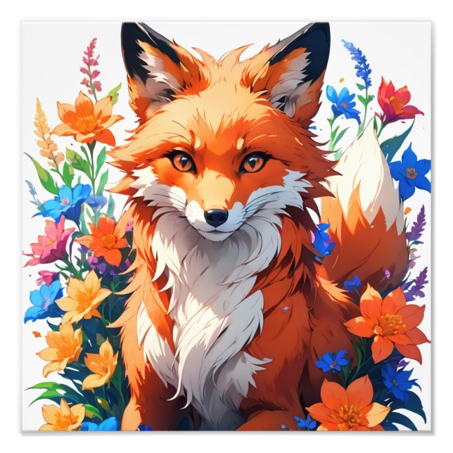 Blume Fox Fotodruck (Vorne)