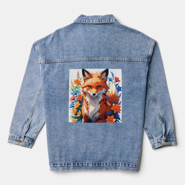 Blume Fox Jeansjacke (Rückseite)