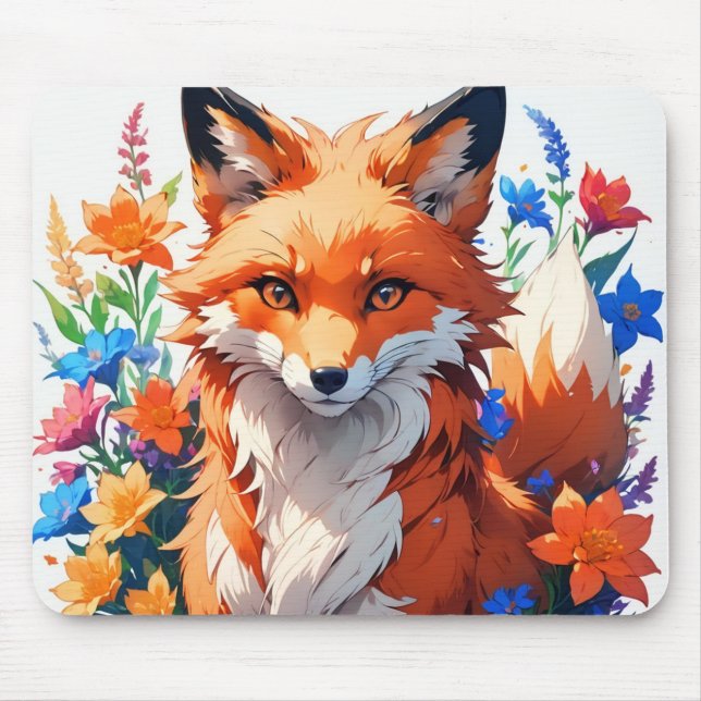 Blume Fox Mousepad (Vorne)