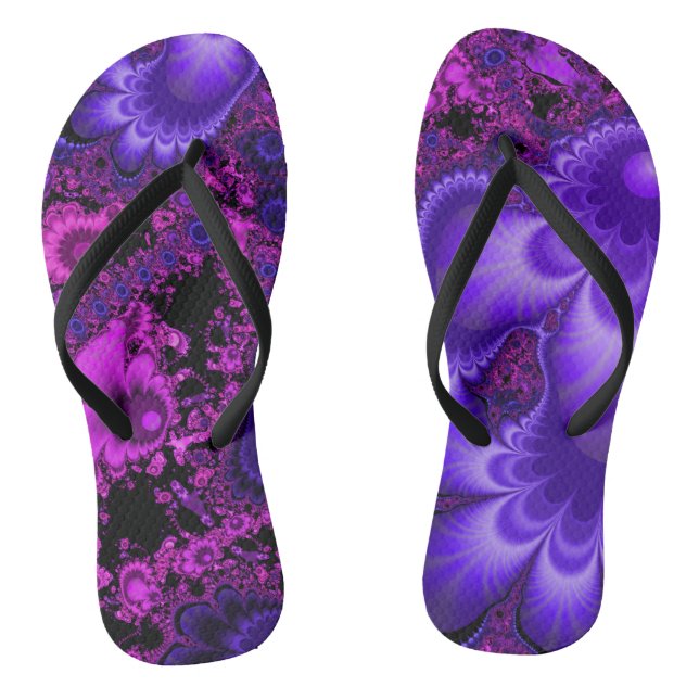 Blume Fraktal Flip Flops (Fußbett)