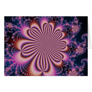 Blume - Fraktal-Karte