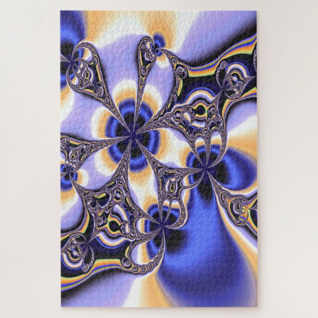 Blume-Fraktal-Puzzle Puzzle (Vertikal)