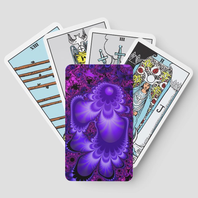 Blume Fraktal Tarot Cards Spielkarten (Rückseite)