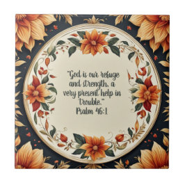 Blume Frame Bible Verse Fliese