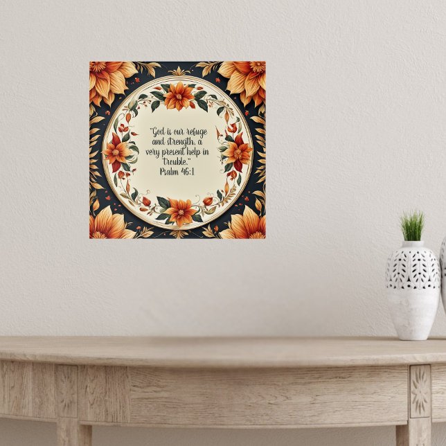 Blume Frame Bible Verse Poster (Von Creator hochgeladen)