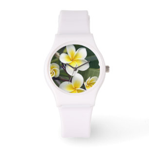 Blume Frangipani Armbanduhr