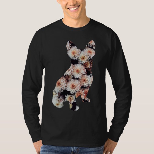 Blume Frenchie T-Shirt (Vorderseite)
