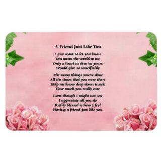 Blume Friend Gedicht Magnet