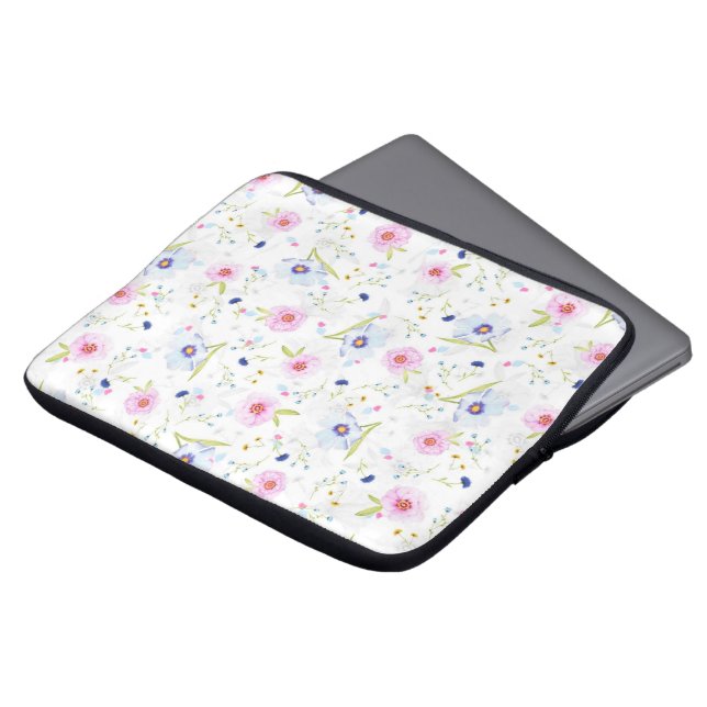 Blume Frische Gärten Laptopschutzhülle (Vorne Oben)