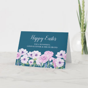 Blume Frohes Osterkind und ihr Ehemann Feiertagskarte