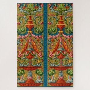 Blume-Fronds aus dem 16. Jahrhundert Puzzle