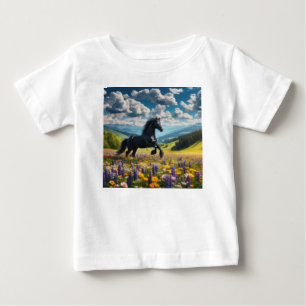 Blume/Frühjahrspferd/Hengst Baby T-shirt