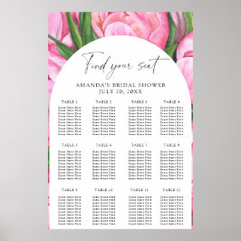 Blume für Aquarellbäume Poster