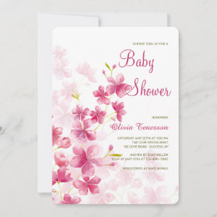 Blume für Aquarellbilder Einladung