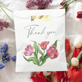 Blume für Aquarellbouquets Danke Geschenktütchen