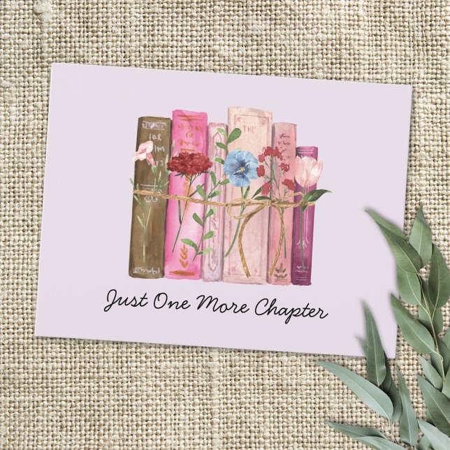 Blume für Aquarellbücher Rosa Zitat für Lila Rezen Postkarte (Close up)