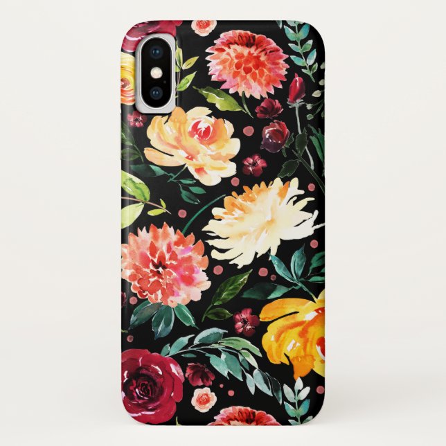 Blume für Aquarellfarben Case-Mate iPhone Hülle (Rückseite)
