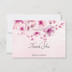 Blume für Aquarellfarben Dankeschön Karte