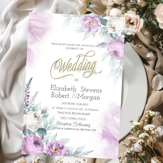 Blume für Aquarellfarben Einladung (Von Creator hochgeladen)