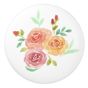 Blume für Aquarellfarben Keramikknauf
