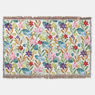 Blume für Aquarellfarben Muster-67666 Decke