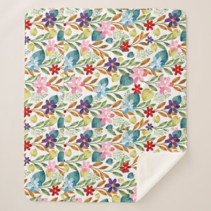 Blume für Aquarellfarben Muster-67666 Sherpadecke