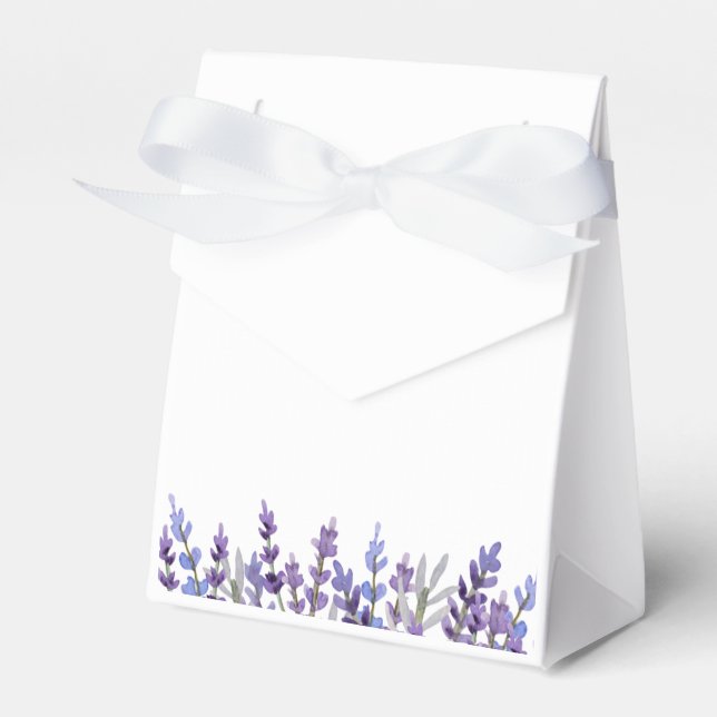 Blume für Aquarelllavender Geschenkschachtel (Vorderseite)