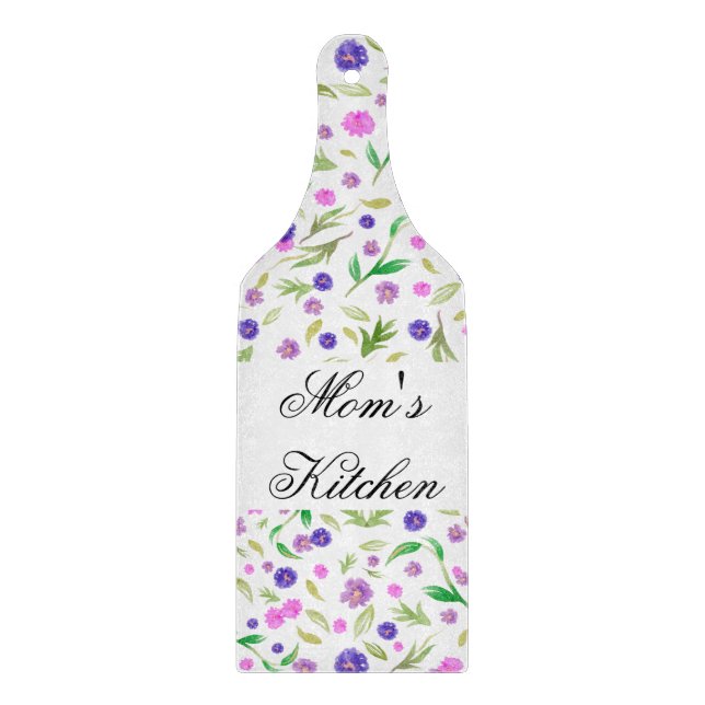 Blume für Aquarelltöne - Geschenk für den Geburtst Schneidebrett (Vorderseite)