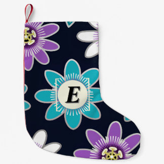 Blume für benutzerdefinierte Monogram-Passion Kleiner Weihnachtsstrumpf
