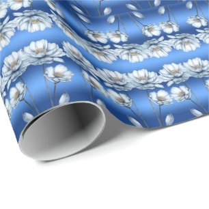 Blume für blaues Wasser Geschenkpapier