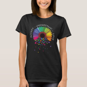 Blume für Blumenautismus zur Sensibilisierung für  T-Shirt