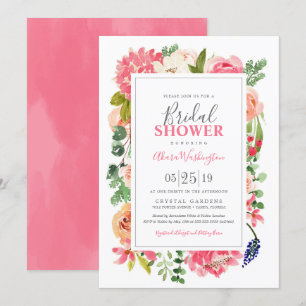 Blume für Blumenglanz Brautparty Einladung