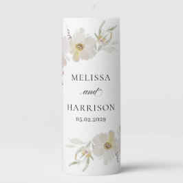 Blume für Creme und Wasserfarben Stumpenkerze