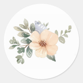 Blume für das Ostergebirge Runder Aufkleber