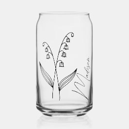 Blume für den Geburtsmonat, die Bridesmaid-Geschen Dosenglas