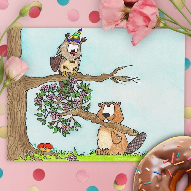 BLUME FÜR DEN GEBURTSTAG Postkarte von Nicole Jane (Von Creator hochgeladen)