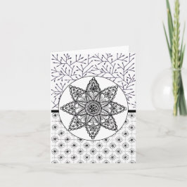 Blume für den leeren Notizkartenstern Dankeskarte