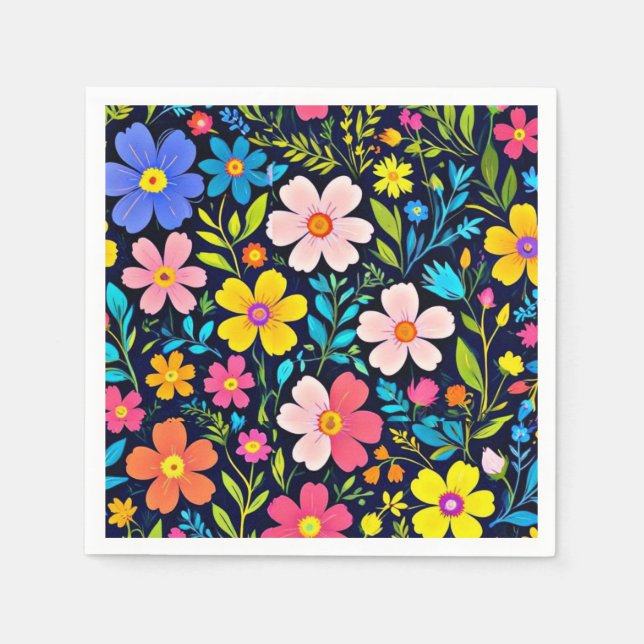 Blume für die Blumenbemalung - 38875 Serviette (Vorderseite)