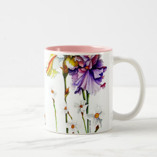 Blume für die Rona-Kaffee-Tasse Zweifarbige Tasse