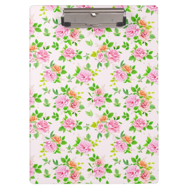 Blume für die Rose Blumenmuster-23656 Klemmbrett (Vorderseite)