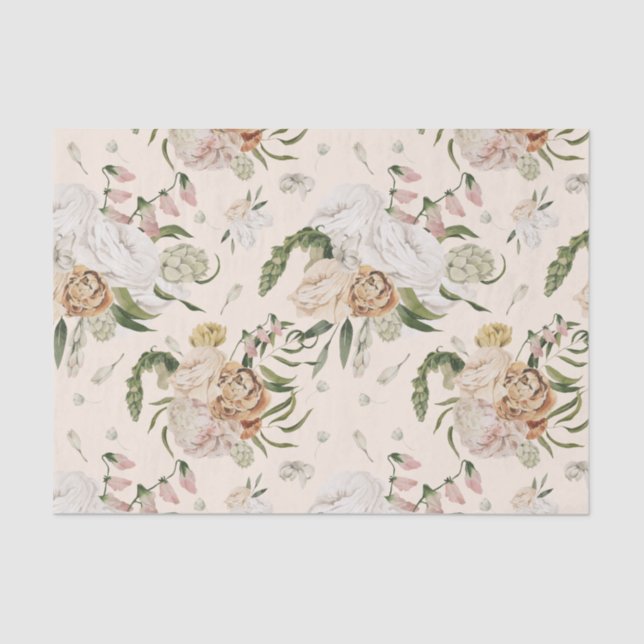 Blume für die Sommerfarbe Seidenpapier (Vorderseite)