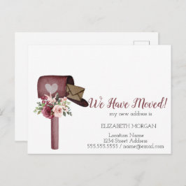 Blume für die Wasserfarben-Mailbox Ankündigungspostkarte