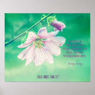 Blume für eine gesündere Zukunft Poster