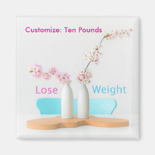 Blume für eine lockere Ernährung Magnet