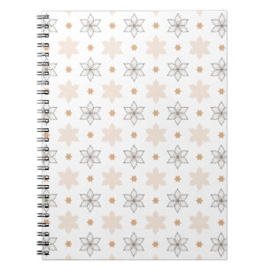 Blume für einfache geometrische Linien Notizblock