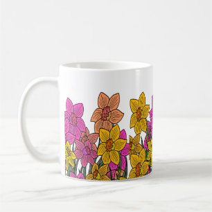 Blume für farbenfrohe Kleidung Kaffeetasse
